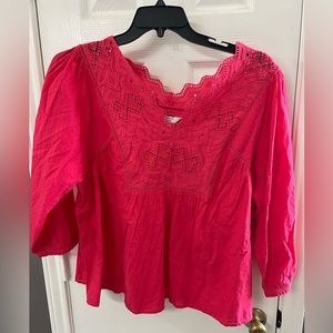 Crown Women’s Red blouse shirt size 2XL new with tags